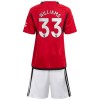 Maglia Manchester United Williams 33 Bambino Prima Divisa 2023-24